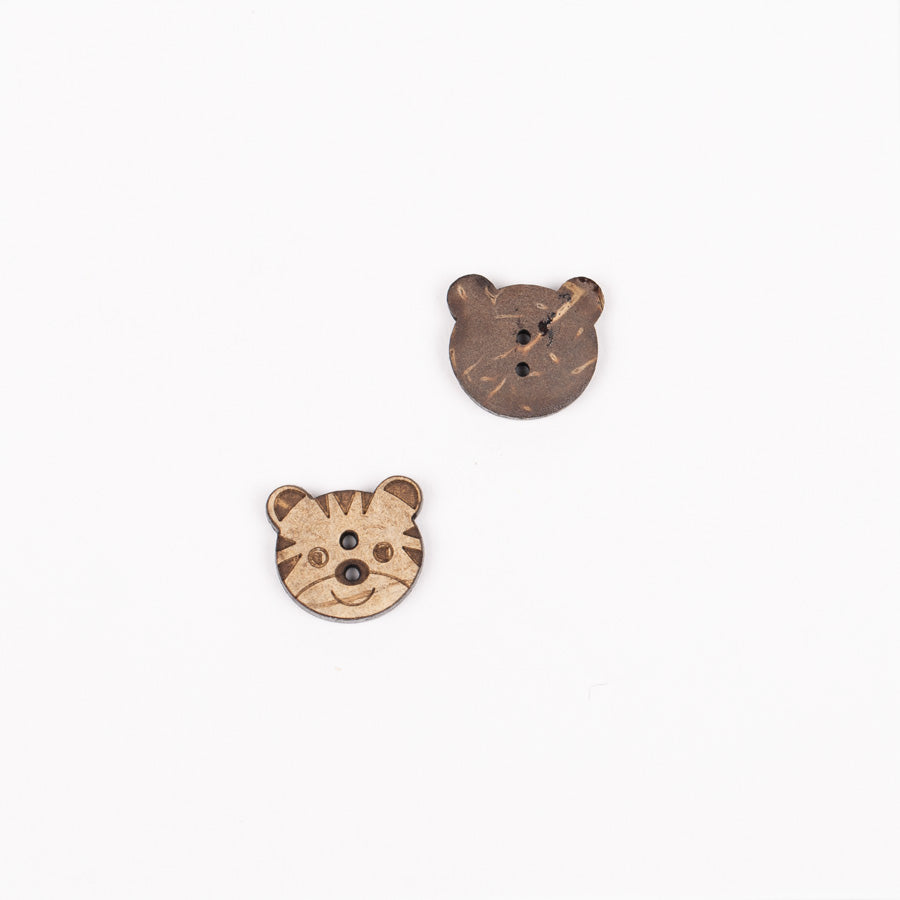 Drops Coconut Tiger Button no. 801 (15mm)