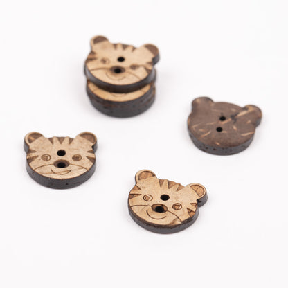 Drops Coconut Tiger Button no. 801 (15mm)