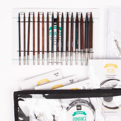 DROPS Pro Romance Interchangeable Circular Needles Deluxe Set