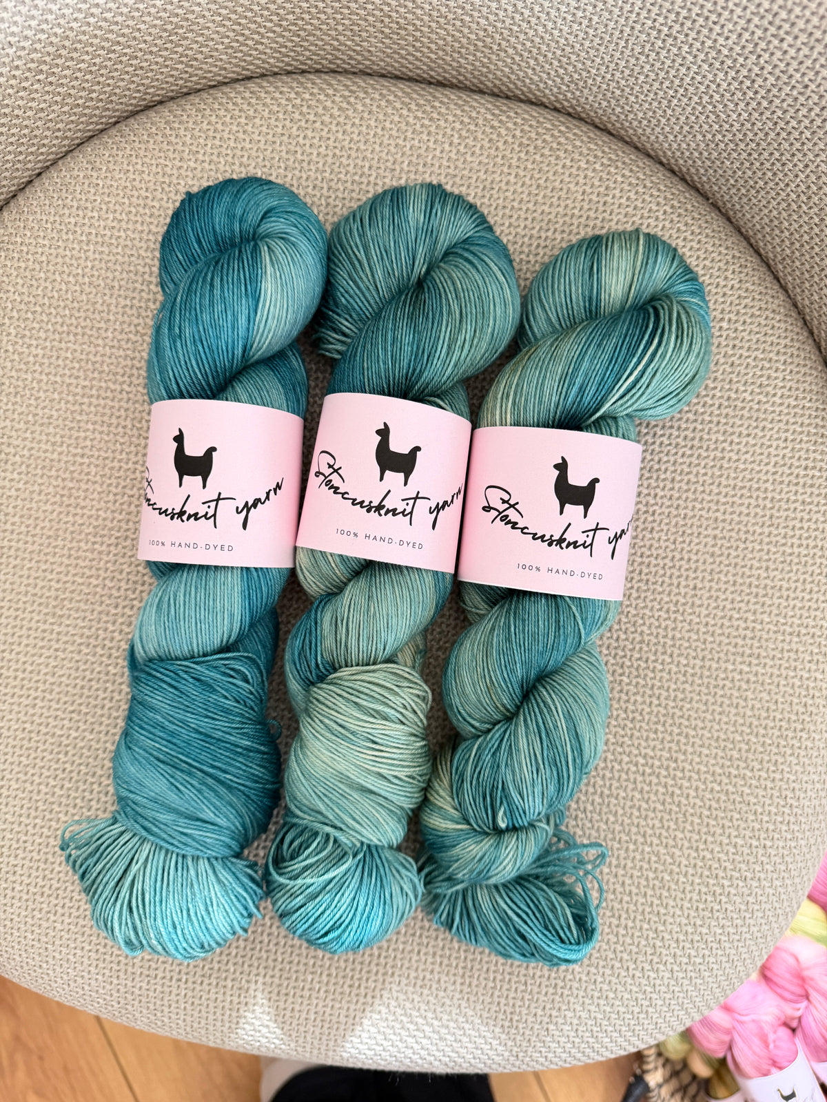 NEW! Hand dyed yarn by Stoncusknit colour 53