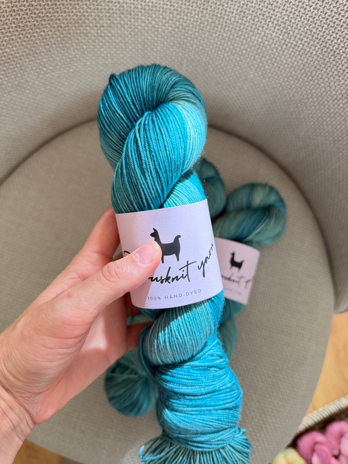 NEW! Hand dyed yarn by Stoncusknit colour 53