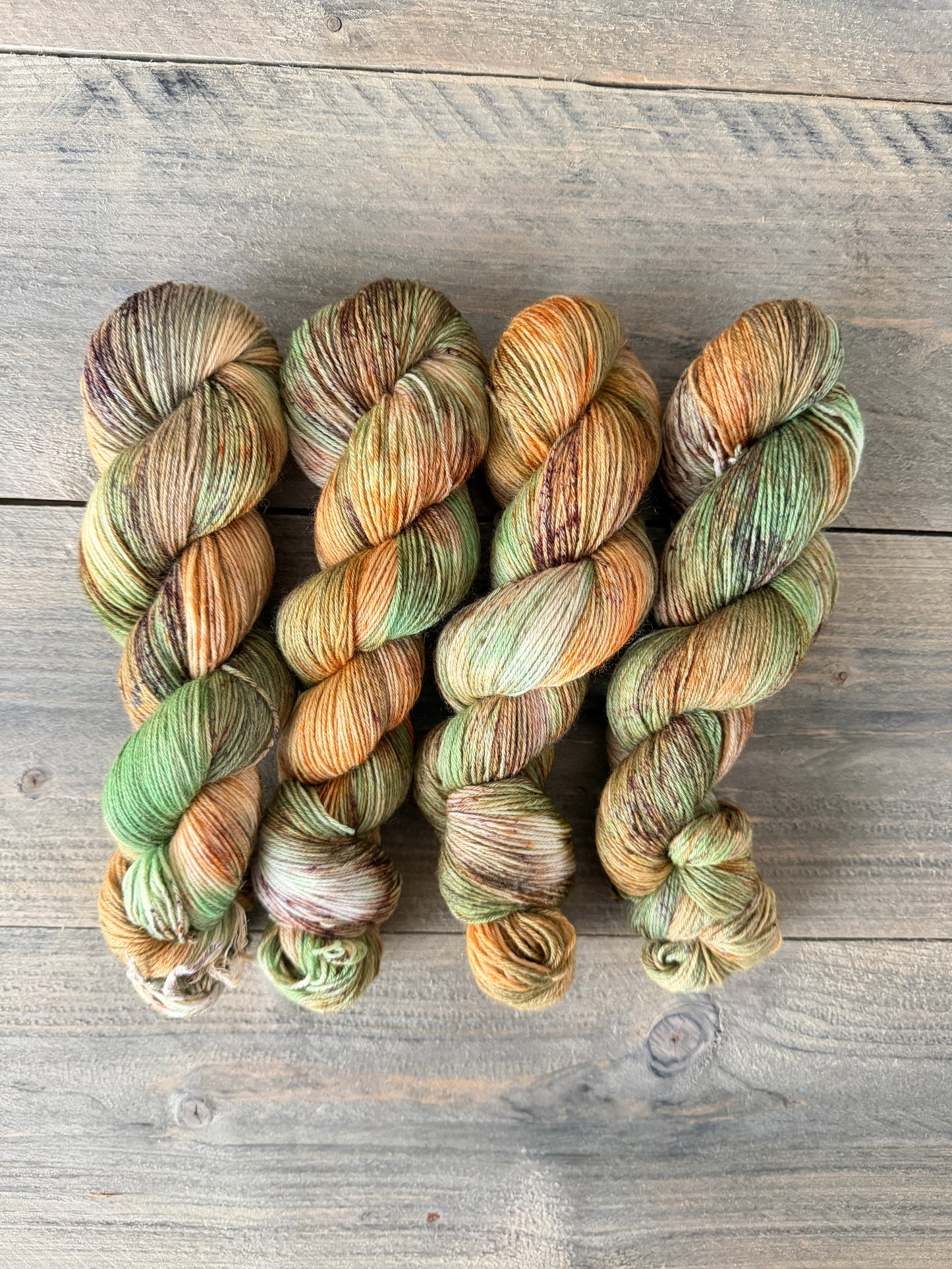 Hand Dyed yarn by Stoncusknit colour 5