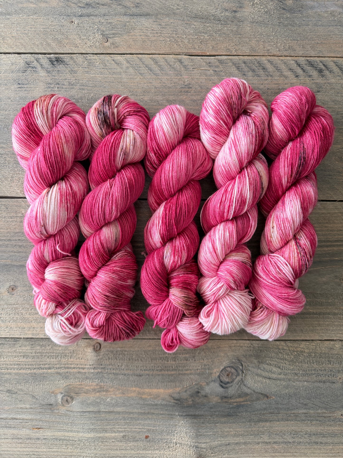 Hand dyed yarn by Stoncusknit colour 3