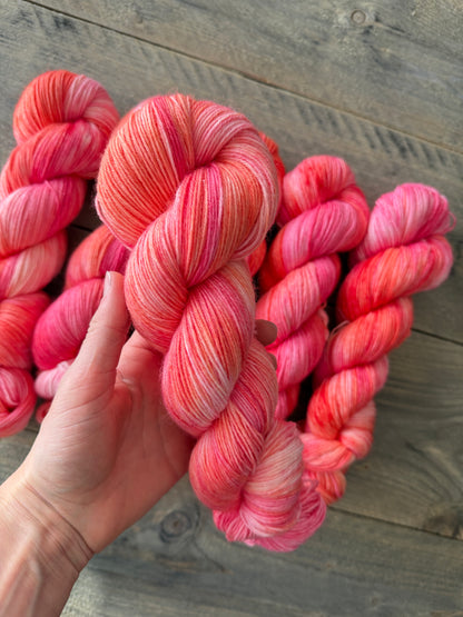 Hand dyed yarn by Stoncusknit colour 7