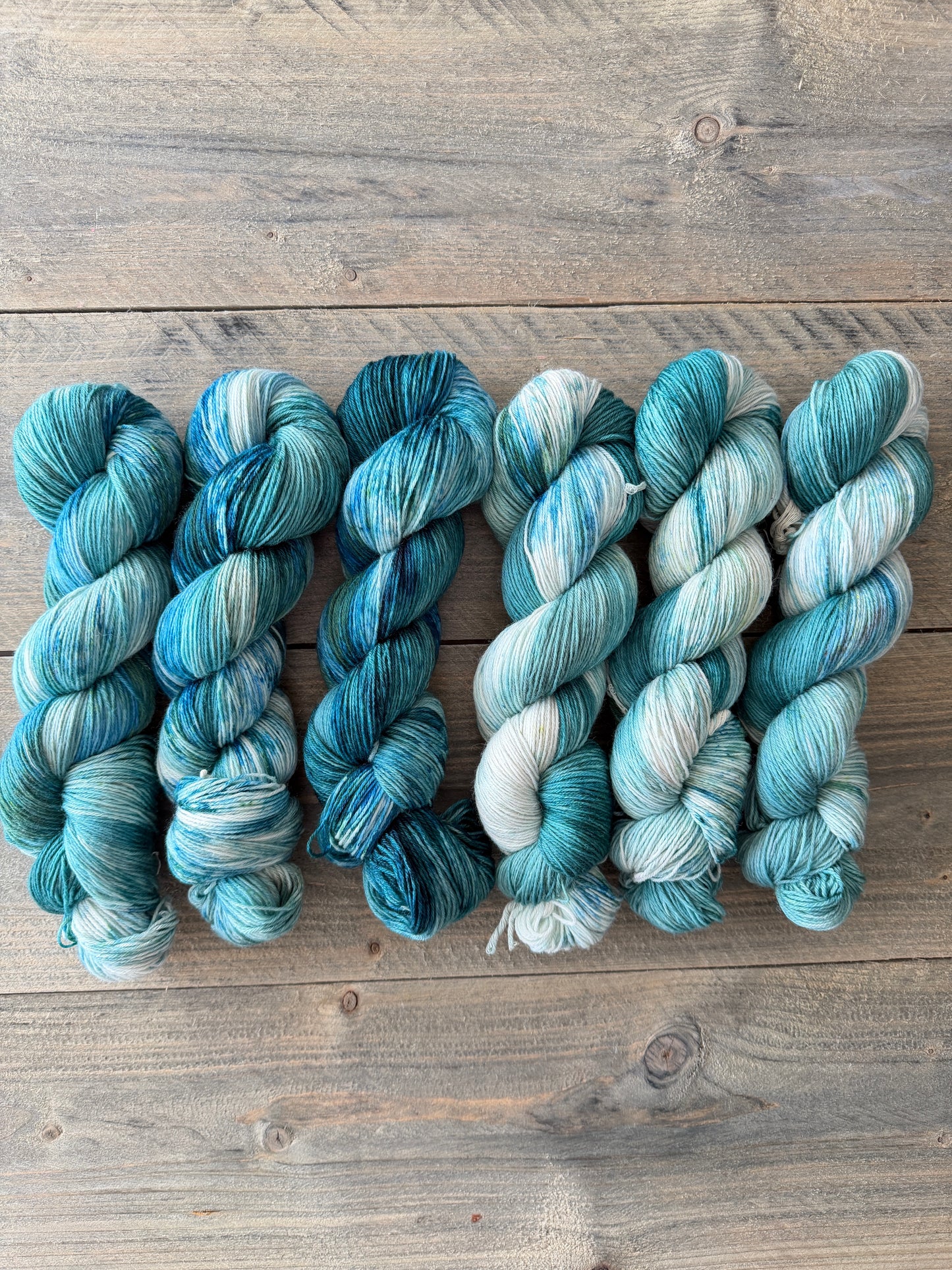 Hand dyed yarn by Stoncusknit colour 13