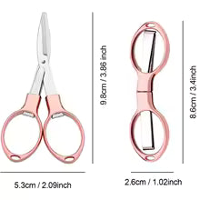Mini Folding Stainless Steel Scissors