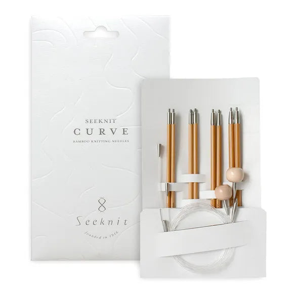 Seeknit Curve Koshitsu Inter. Needle Set M 15cm White (PRE-ORDER)