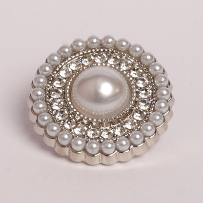 Metal Gold Pearl Buttons