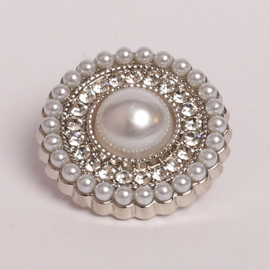 Metal Gold Pearl Buttons